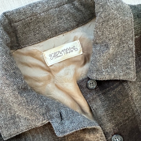 Vintage Japanese Tailored Jacket / Neutral Brown Blazer - Picture 3 of 7